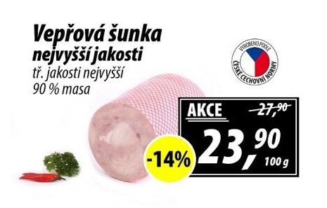 Šunka vepřová nejvyšší jakosti