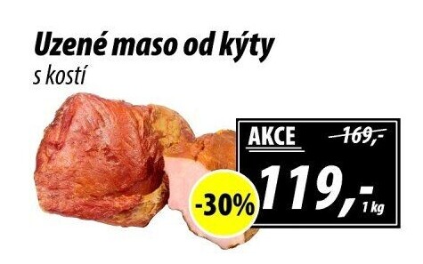Uzené maso od kýty s kostí
