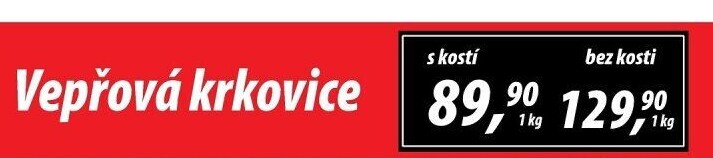 Vepřová krkovice s kostí