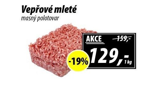 Maso mleté vepřové