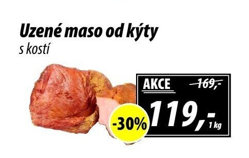 Uzené maso od kýty s kostí