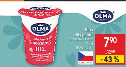 Bílý jogurt Klasik Olma