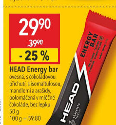 Energetická tyčinka Max Energy Bar Head