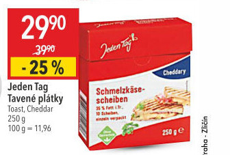 Sýr tavený plátky Jeden Tag