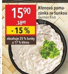 Křenová pomazánka se šunkou