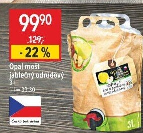 Mošt jablečný Opal