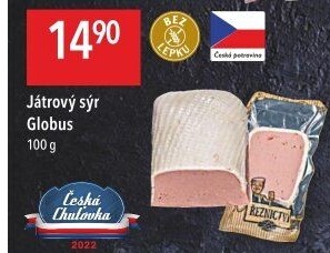 Paštika játrový sýr Globus