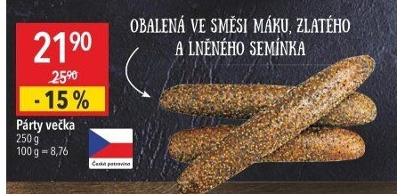 Pečivo Párty večka