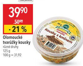 Sýr tvarůžky olomoucké kousky s kořením A.W.