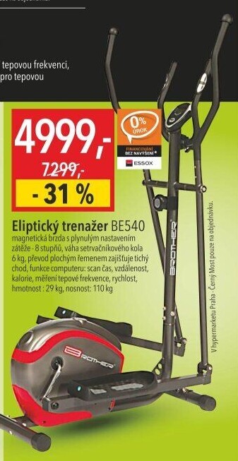 Eliptický trenažer BE540 Brother