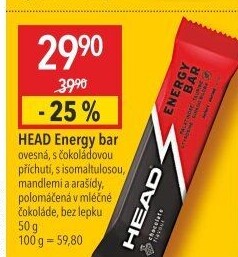 Energetická tyčinka Max Energy Bar Head