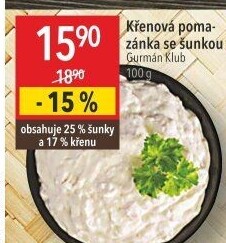 Křenová pomazánka se šunkou