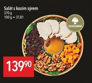 Salát s kozím sýrem