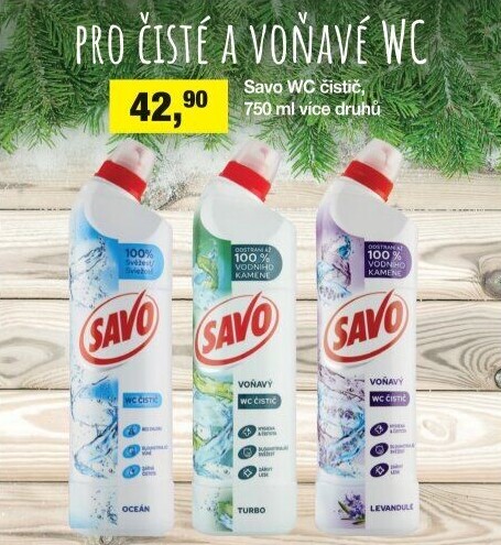 Gelový čistič WC Savo