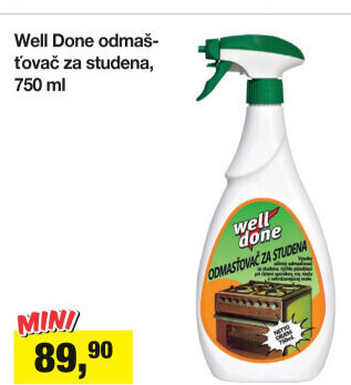 Odmašťovač Well Done