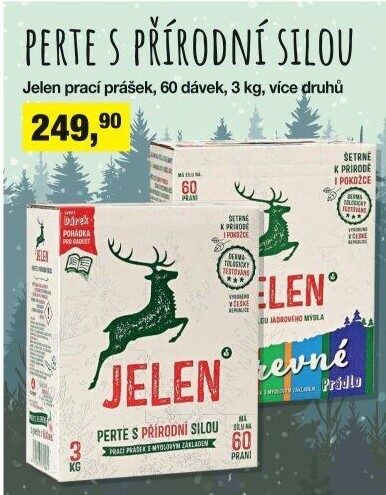 Prací prášek mýdlový Jelen