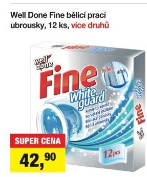 Ubrousky na praní Fine Well Done