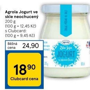 Bílý jogurt jihočeský Agro-La