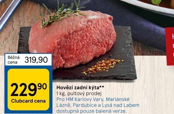 Hovězí kýta zadní bez kosti