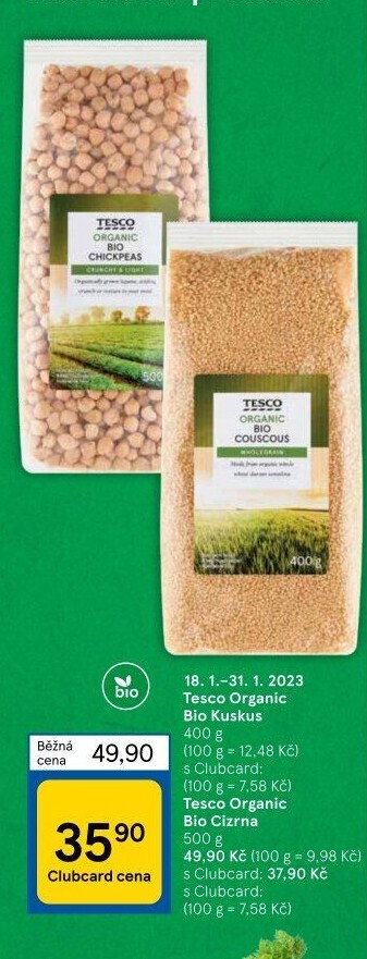 Kuskus Tesco Organic
