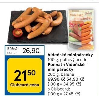 Minipárečky vídeňské