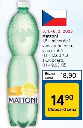 Ochucená voda Mattoni