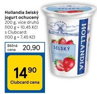 Ochucený jogurt selský Hollandia