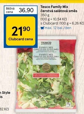 Salát Family mix Tesco