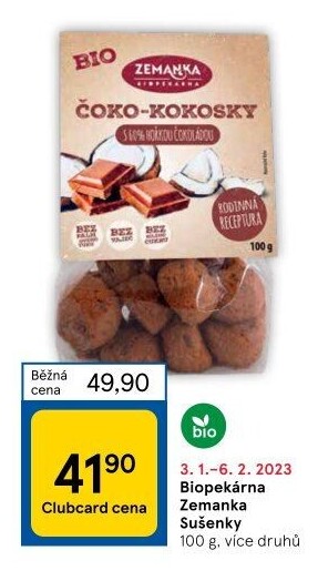 Sušenky Biopekárna Zemanka