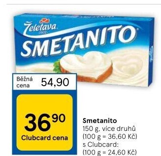 Sýr tavený Smetanito Želetava