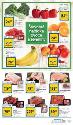 akční leták Tesco 18.1.2023-24.1.2023