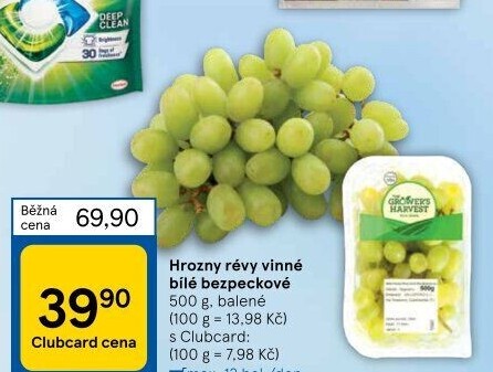 Hrozny bílé bezsemenné The Grower'