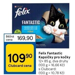 Kapsičky pro kočky Fantastic Felix Purina