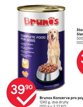 Konzerva pro psy Brunos