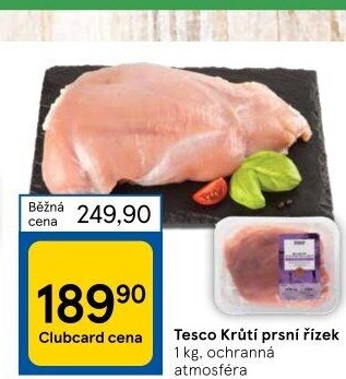 Krůtí prsní řízky Tesco