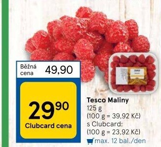 Maliny Tesco