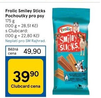 Pamlsky pro psy Smiley sticks Frolic