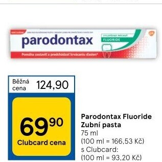 Pasta na zuby Fluoride Parodontax