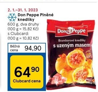 Plněné knedlíky mražené Don Peppe
