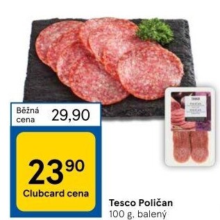 Salám Poličan Tesco