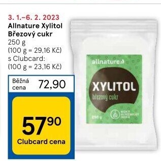 Sladidlo Xylitol Allnature