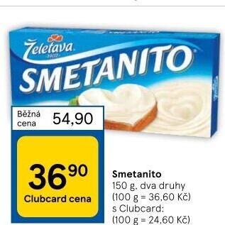 Sýr tavený Smetanito Želetava