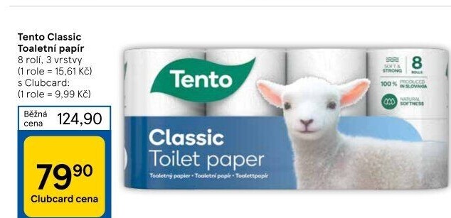 Toaletní papír 3vrstvý Tento