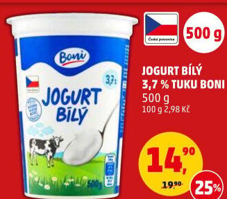 Bílý jogurt Boni