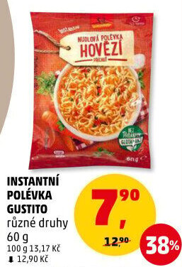 Instantní polévka Gustito