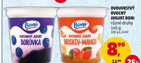 Jogurt ochucený Boni