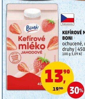 Kefírové mléko ochucené Boni