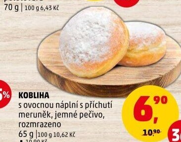 Kobliha s ovocnou náplní