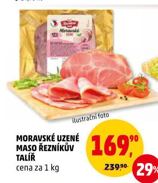 Moravské maso uzené Řezníkův talíř