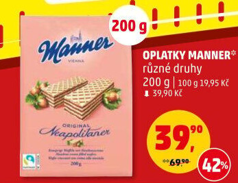 Oplatky Manner